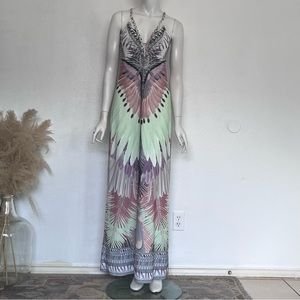 Hale Bob  Hania Chiffon Maxi Dress Size S
